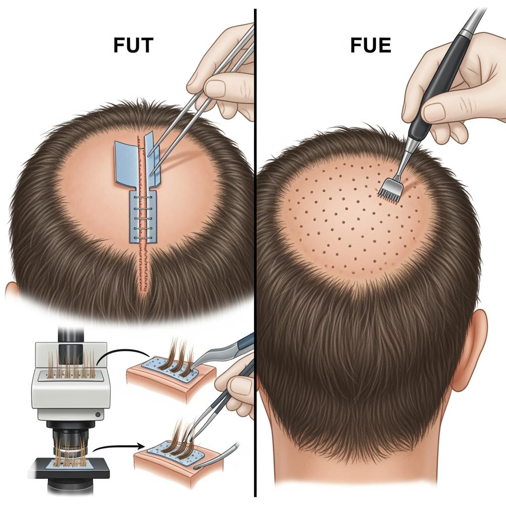 The Difference Between FUT and FUE Hair Transplant